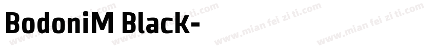 BodoniM Black字体转换